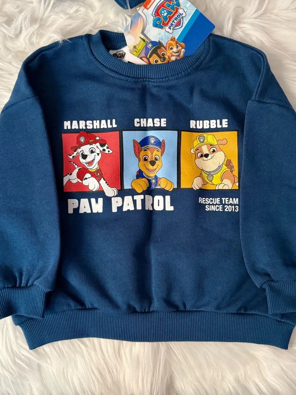 ZARA Paw Patrol Kids Blue Sweatshirt & Jogger Set, Size 1 1/2 years